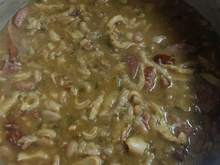 Dobradinha com feijão branco à moda brasileira