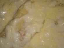 Panqueca de carne seca ao molho branco