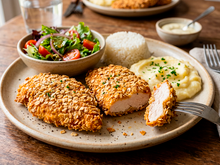 Nem farinha de rosca, nem a panko: o melhor jeito de empanar o frango é esse mais saudável e proteico