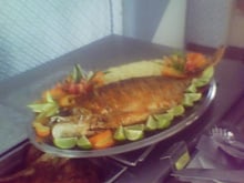Pescada amarela com ervas finas