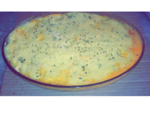 Souflé de batata com frango