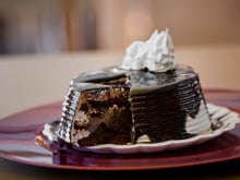 Bolo de chocolate para aniversário