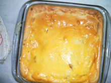 Pastelão de frango com palmito da Diana