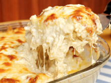 Lasanha de frango com queijo