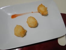 Bolinho de batata com tabasco