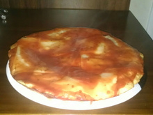 Omelete de mandioca