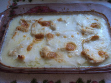 Frango cremoso de festa