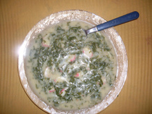 Sopa de espinafre light