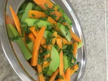 Salada de chuchu com cenoura
