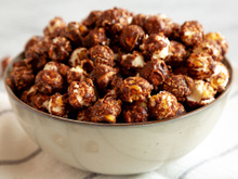 Pipoca doce de chocolate
