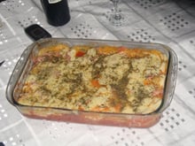Macarrão de forno recheado