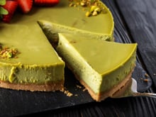 Cheesecake de Pistache com Kadaif