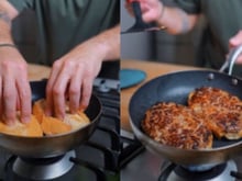 Você nunca imaginou comer hambúrguer assim: vai tudo no pão francês!