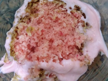 Bolo rosa de morango