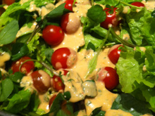 Molho levemente picante para salada