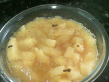 Compota diet (pêra, maçã ou abacaxi)