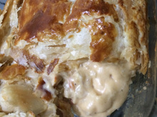 Torta de palmito com massa folhada