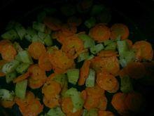 Legumes no vapor grelhados