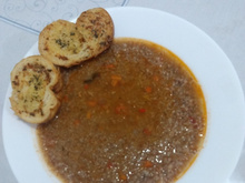 Sopa de trigo de quibe