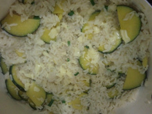 Risoto de abobrinha italiana