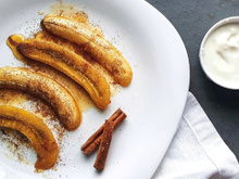 Banana-da-terra na airfryer