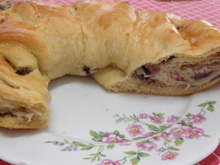 Pizza enrolada de atum