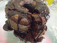 Bolo de chocolate de baixa caloria