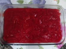 Doce de maçã com gelatina