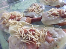 Filé de frango à milaneza com cobertura crocante