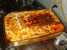 Lasanha de pintado ao molho branco