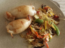 Lula recheada à italiana