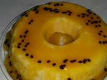 Delicioso pudim de maracujá