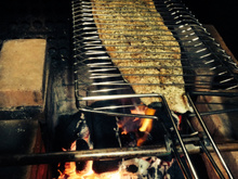 Salmão grelhado com castanha