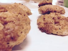 Biscoitos de aveia e banana