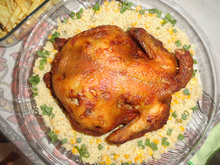 Frango assado na panela de pressão