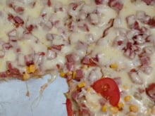 Pizza de pão de forma rápida