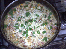 Macarrão ao alho turbinado