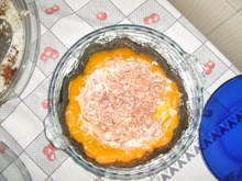 Carne seca desfiada na moranga