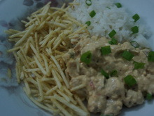 Estrogonofe de PVT (Carne de soja)