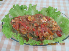 Dourado recheado na brasa