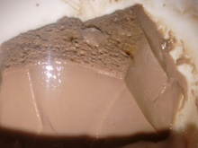 Flan de chocolate