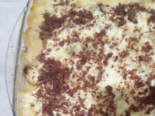 Lasanha de banana da terra com carne seca