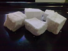 Marshmallow em cubinhos