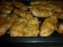 Frango assado à moda do campo