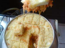 Torta de batata com frango