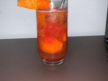 Caipiroska de tangerina com melancia