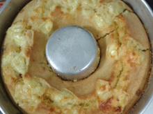 Bolo de fubá salgado