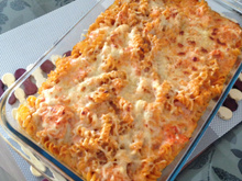 Macarrão de forno gratinado