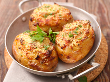 Batata recheada na air fryer