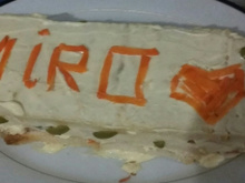 Torta de pão de forma com frango